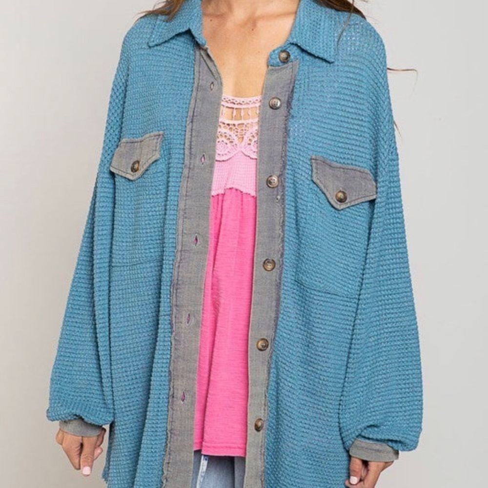 POL Oversized Balloon Sleeve Top